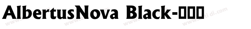 AlbertusNova Black字体转换